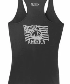 RUseeN Reflective Apparel Women's Tank Tops Women's Reflective Tank Top - America