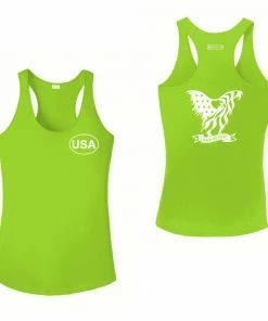 RUseeN Reflective Apparel Women's Reflective Tank Top - In God We Trust Women's Tank Tops