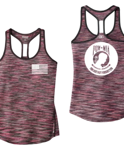 RUseeN Reflective Apparel Women's Reflective Tank Top - POWMIA Women's Tank Tops