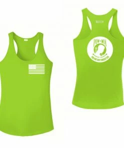 RUseeN Reflective Apparel Women's Reflective Tank Top - POWMIA Women's Tank Tops