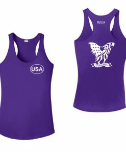 RUseeN Reflective Apparel Women's Reflective Tank Top - In God We Trust Women's Tank Tops