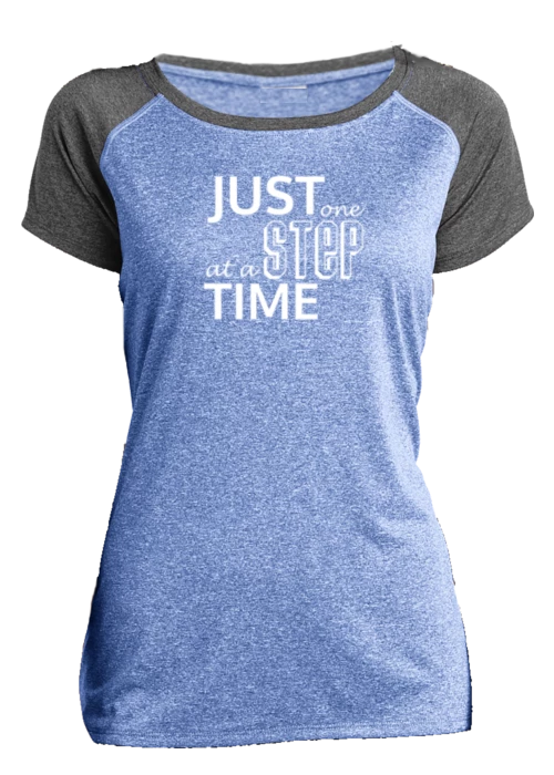 RUseeN Reflective Apparel Women's Short Sleeve Women's Reflective Short Sleeve Shirt - Just One Step At A Time