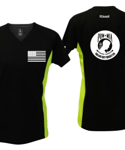 RUseeN Reflective Apparel Women's Reflective Short Sleeve Shirt - POWMIA