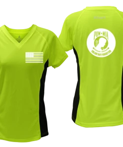 RUseeN Reflective Apparel Women's Reflective Short Sleeve Shirt - POWMIA