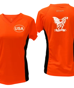 RUseeN Reflective Apparel Women's Short Sleeve Women's Reflective Short Sleeve Shirt - In God We Trust