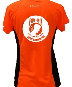 RUseeN Reflective Apparel Women's Reflective Short Sleeve Shirt - POWMIA