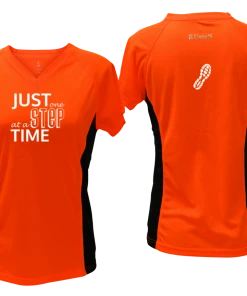 RUseeN Reflective Apparel Women's Short Sleeve Women's Reflective Short Sleeve Shirt - Just One Step At A Time