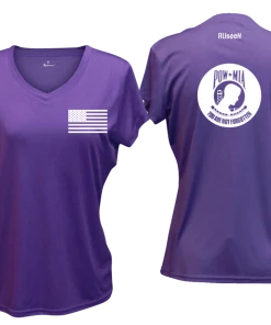 RUseeN Reflective Apparel Women's Reflective Short Sleeve Shirt - POWMIA