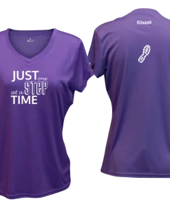 RUseeN Reflective Apparel Women's Short Sleeve Women's Reflective Short Sleeve Shirt - Just One Step At A Time