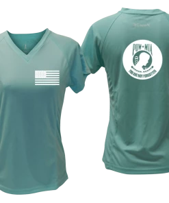 RUseeN Reflective Apparel Women's Reflective Short Sleeve Shirt - POWMIA