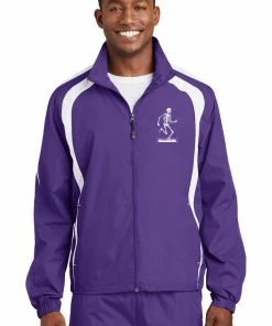 RUseeN Reflective Apparel Men's Reflective Colorblock Windbreaker--Skeleton