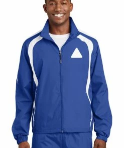 RUseeN Reflective Apparel Men's Jackets & Sweatshirts Men's Reflective Colorblock Windbreaker--Broken Diamond