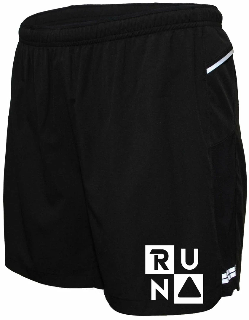RUseeN Reflective Apparel Men's 5" 2-in-1 Reflective Running Shorts - RUN Squared Men's Bottoms