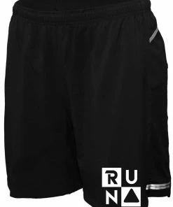 RUseeN Reflective Apparel Men's 7" 2-in-1 Reflective Running Shorts - RUN Squared