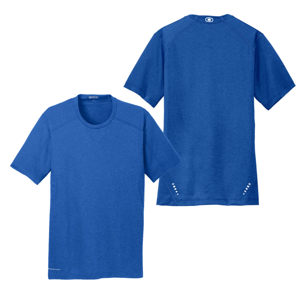 RUseeN Reflective Apparel Men's Reflective Short Sleeve Electric Blue - Choose Your Design Men's Short Sleeve