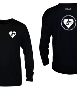 RUSEEN Reflective Apparel LLC Men's Cardiac Athletes .Org Long Sleeve Shirt - Reflective Or Red Logos Clubs