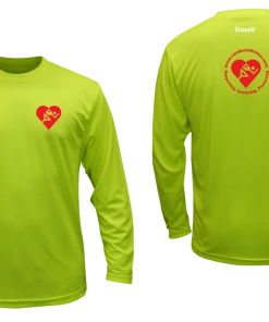 RUSEEN Reflective Apparel LLC Men's Cardiac Athletes .Org Long Sleeve Shirt - Reflective Or Red Logos Clubs
