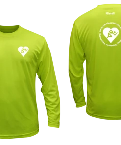 RUSEEN Reflective Apparel LLC Men's Cardiac Athletes .Org Long Sleeve Shirt - Reflective Or Red Logos Clubs