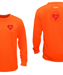 RUSEEN Reflective Apparel LLC Men's Cardiac Athletes .Org Long Sleeve Shirt - Reflective Or Red Logos Clubs