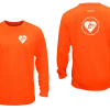 RUSEEN Reflective Apparel LLC Men's Cardiac Athletes .Org Long Sleeve Shirt - Reflective Or Red Logos Clubs