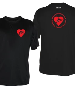 RUSEEN Reflective Apparel LLC Men's Cardiac Athletes .Org Short Sleeve Shirt - Reflective Or Red Logos Clubs
