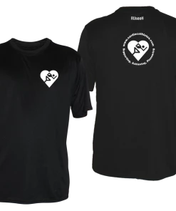 RUSEEN Reflective Apparel LLC Men's Cardiac Athletes .Org Short Sleeve Shirt - Reflective Or Red Logos Clubs