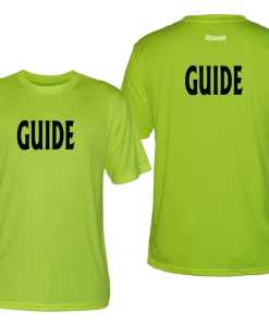 RUSEEN Reflective Apparel LLC Guide Collection Men's GUIDE Short Sleeve Shirt - Reflective Or Black Text