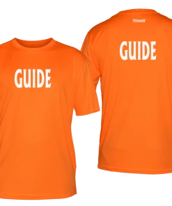 RUSEEN Reflective Apparel LLC Guide Collection Men's GUIDE Short Sleeve Shirt - Reflective Or Black Text
