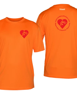 RUSEEN Reflective Apparel LLC Men's Cardiac Athletes .Org Short Sleeve Shirt - Reflective Or Red Logos Clubs