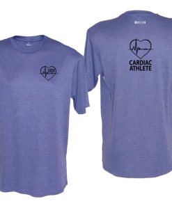 RUSEEN Reflective Apparel LLC Cardiac Athlete Collection Men's Cardiac Athlete Short Sleeve Shirt - Reflective Or Black Text