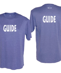 RUSEEN Reflective Apparel LLC Guide Collection Men's GUIDE Short Sleeve Shirt - Reflective Or Black Text