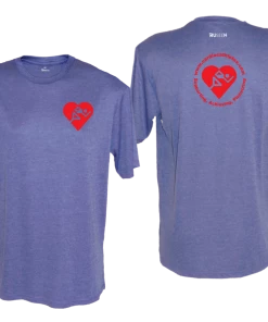 RUSEEN Reflective Apparel LLC Men's Cardiac Athletes .Org Short Sleeve Shirt - Reflective Or Red Logos Clubs