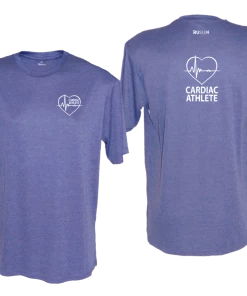 RUSEEN Reflective Apparel LLC Cardiac Athlete Collection Men's Cardiac Athlete Short Sleeve Shirt - Reflective Or Black Text