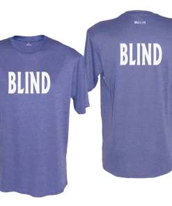RUSEEN Reflective Apparel LLC Men's BLIND Short Sleeve Shirt - Reflective Or Black Text