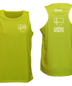 RUSEEN Reflective Apparel LLC Men's Cardiac Athlete Tank Top - Reflective Or Black Text Cardiac Athlete Collection