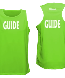RUSEEN Reflective Apparel LLC Men's GUIDE Tank Top - Reflective Or Black Text