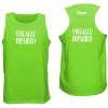 RUSEEN Reflective Apparel LLC Men's VISUALLY IMPAIRED Tank Top - Reflective Or Black Text