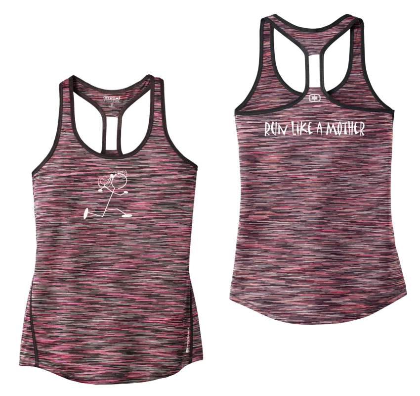 RUseeN Reflective Apparel Women's Reflective Tank Top - Run Like A Mother Women's Tank Tops