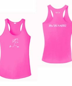 RUseeN Reflective Apparel Women's Reflective Tank Top - Run Like A Mother Women's Tank Tops