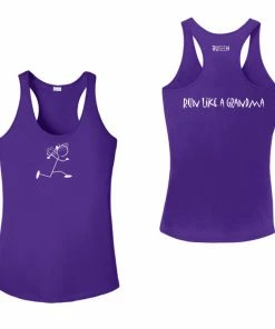 RUseeN Reflective Apparel Women's Tank Tops Women's Reflective Tank Top - Run Like A Grandma