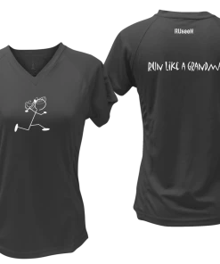 RUseeN Reflective Apparel Women's Short Sleeve Women's Reflective Short Sleeve Shirt - Run Like A Grandma