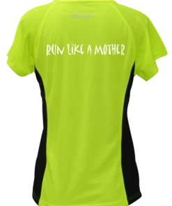 RUseeN Reflective Apparel Women's Short Sleeve Women's Reflective Short Sleeve Shirt - Run Like A Mother