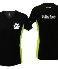 RUseeN Reflective Apparel Women's Reflective Short Sleeve Shirt - Walking Buddy Women's Short Sleeve