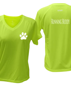RUseeN Reflective Apparel Women's Reflective Short Sleeve Shirt - Running Buddy Women's Short Sleeve