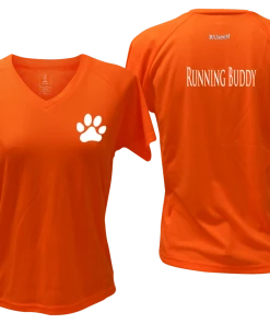 RUseeN Reflective Apparel Women's Reflective Short Sleeve Shirt - Running Buddy Women's Short Sleeve