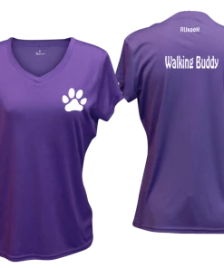 RUseeN Reflective Apparel Women's Reflective Short Sleeve Shirt - Walking Buddy Women's Short Sleeve