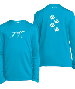 RUseeN Reflective Apparel Kids Reflective Long Sleeve Shirt - Paw Prints