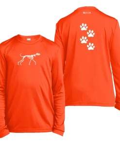 RUseeN Reflective Apparel Kids Reflective Long Sleeve Shirt - Paw Prints