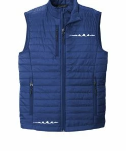 RUseeN Reflective Apparel Men's Reflective Full Zip Packable Puffy Vest--3 Left! Men's Jackets & Sweatshirts