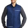 RUseeN Reflective Apparel Men's Reflective Full Zip Packable Puffy Vest--3 Left! Men's Jackets & Sweatshirts